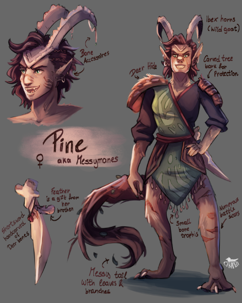 Character Art Sheet for a challenge on Instagram