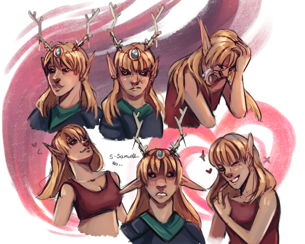 Character Expression Study of my Dungeons and Dragons Character